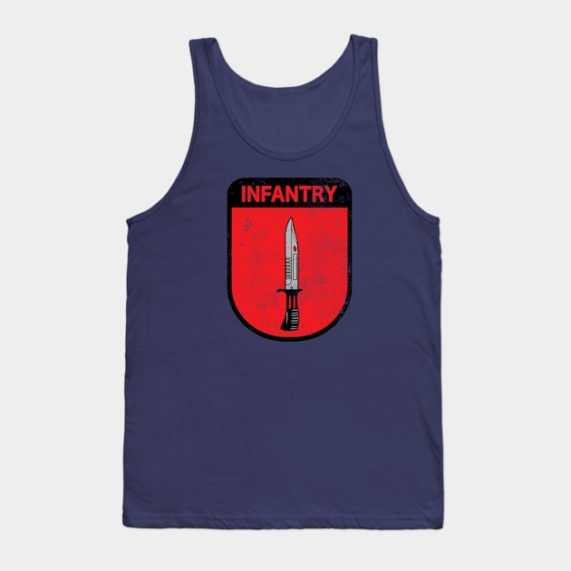 British Army Infantry (distressed) Tank Top by Firemission45